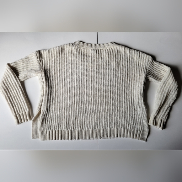 Aerie Crean Chenille Knit Textured Long Sleeve Pullover Sweater - Picture 2 of 10